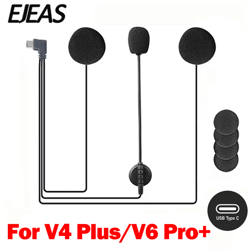 Intercom Headset Helmet - EJEAS V6 PRO /V4 PLUS Headset