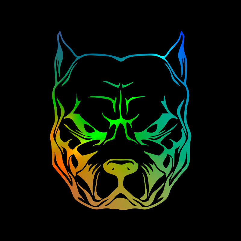 Motorcycle Gear For Dogs - Stiker motor pola anjing pit bull