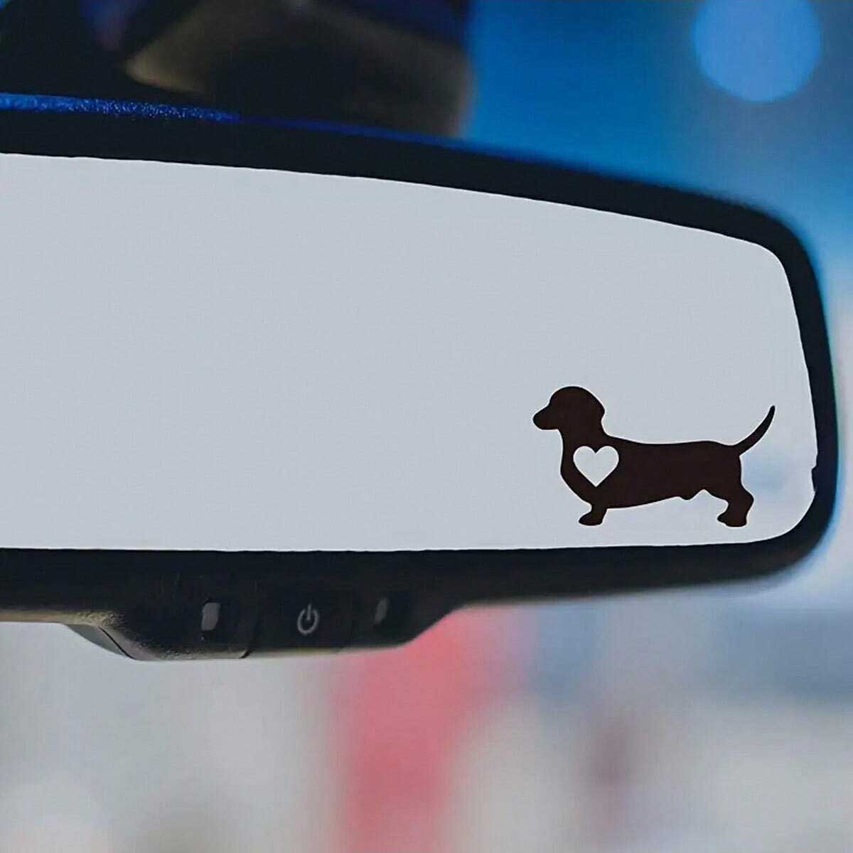 Motorcycle Gear For Dogs - 1 Pak Stiker Mobil Bentuk Dachshund,