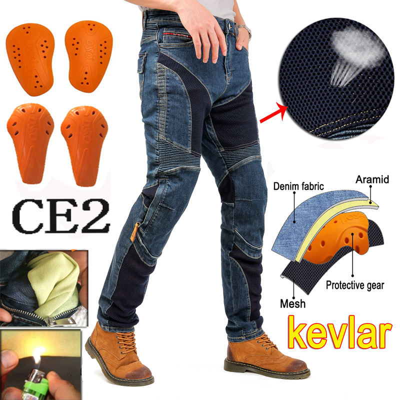 Motorcycle Gear Jeans - Celana Jeans Motor Aramid Hithotwin, Celana