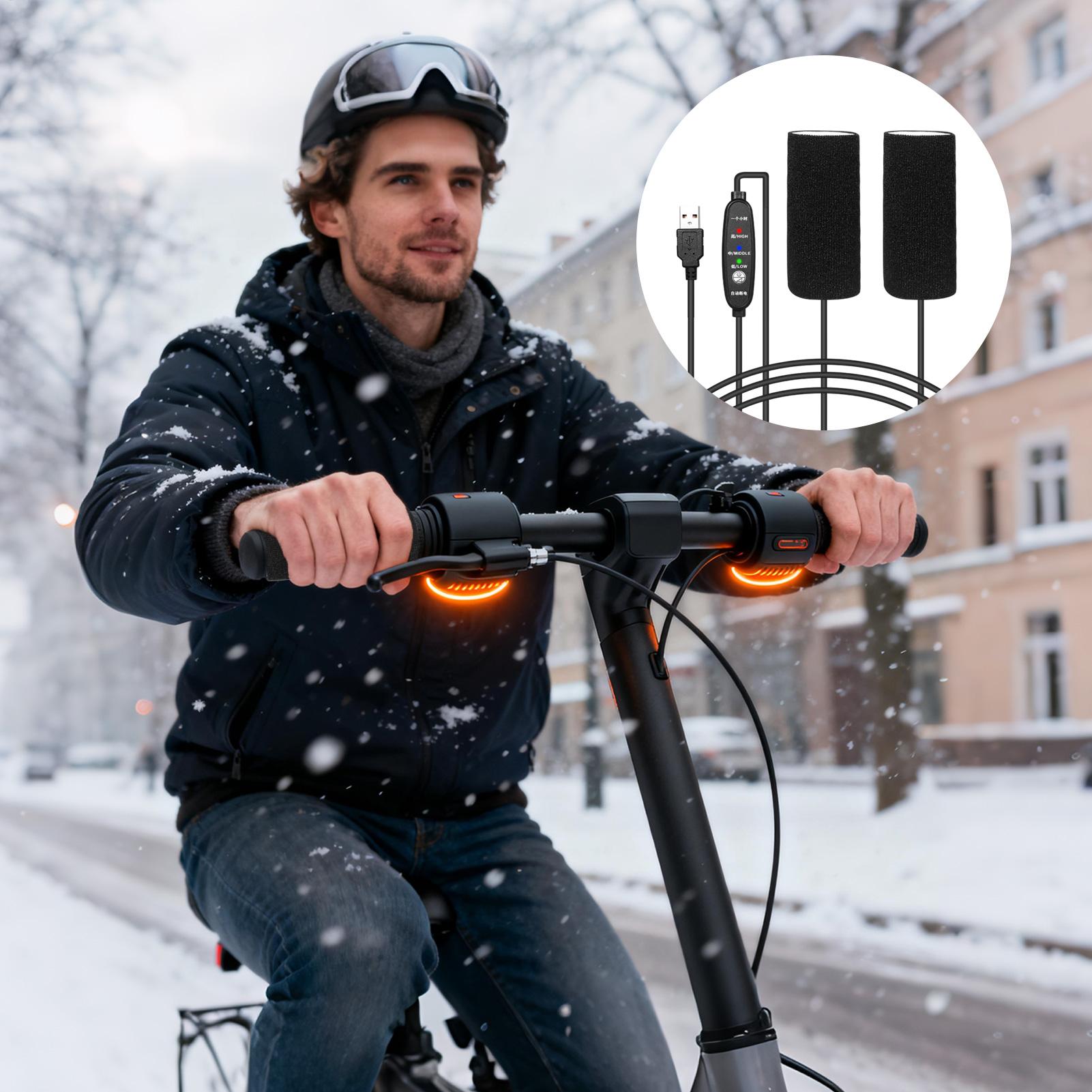 Handlebar Grip Heated - Pegangan Sepeda Motor Berpemanas 3-Temp 5V