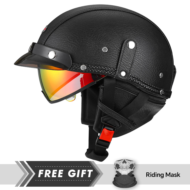 Motorcycle Gear In Store - DOT Disetujui Pria Wanita Setengah Wajah