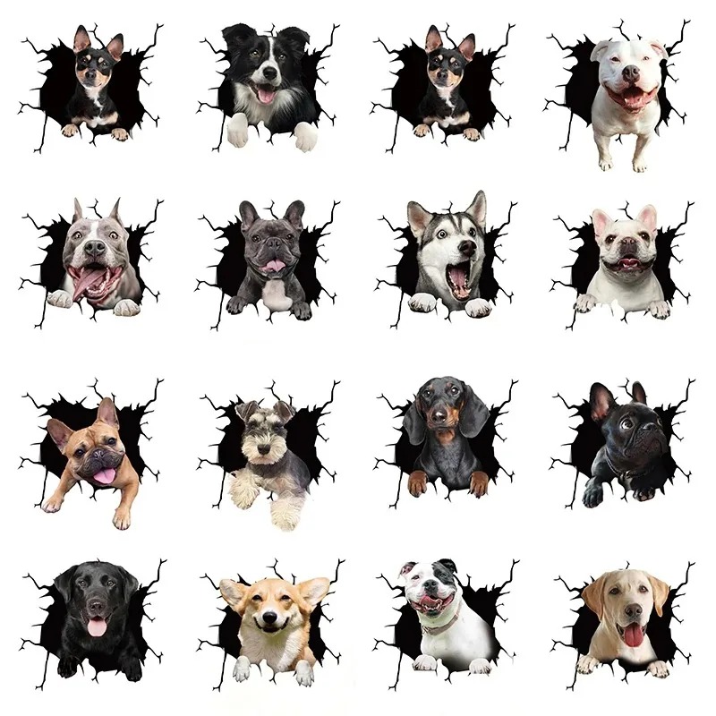 Motorcycle Gear For Dogs - 1 Buah Stiker Anjing Bulldog Perancis