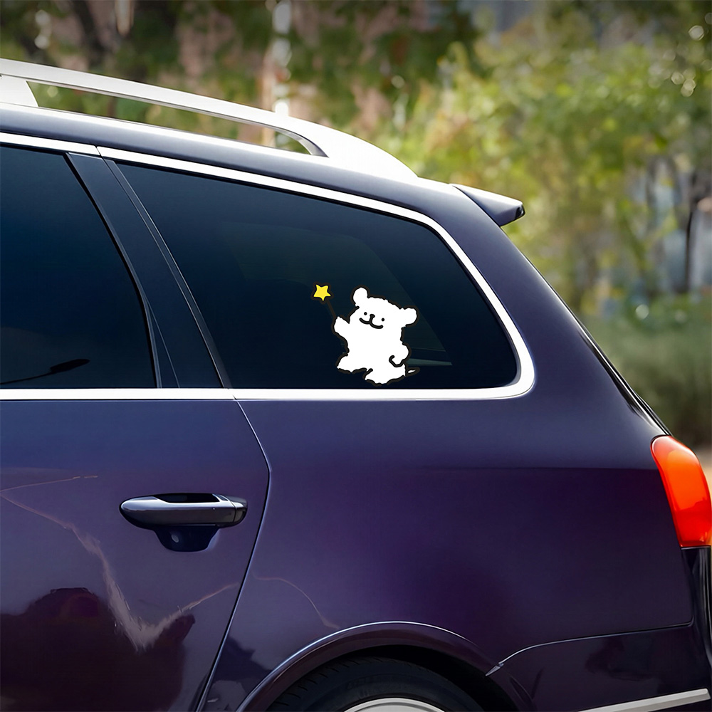 Motorcycle Gear For Dogs - Stiker Mobil Vinyl Tahan Air Anime