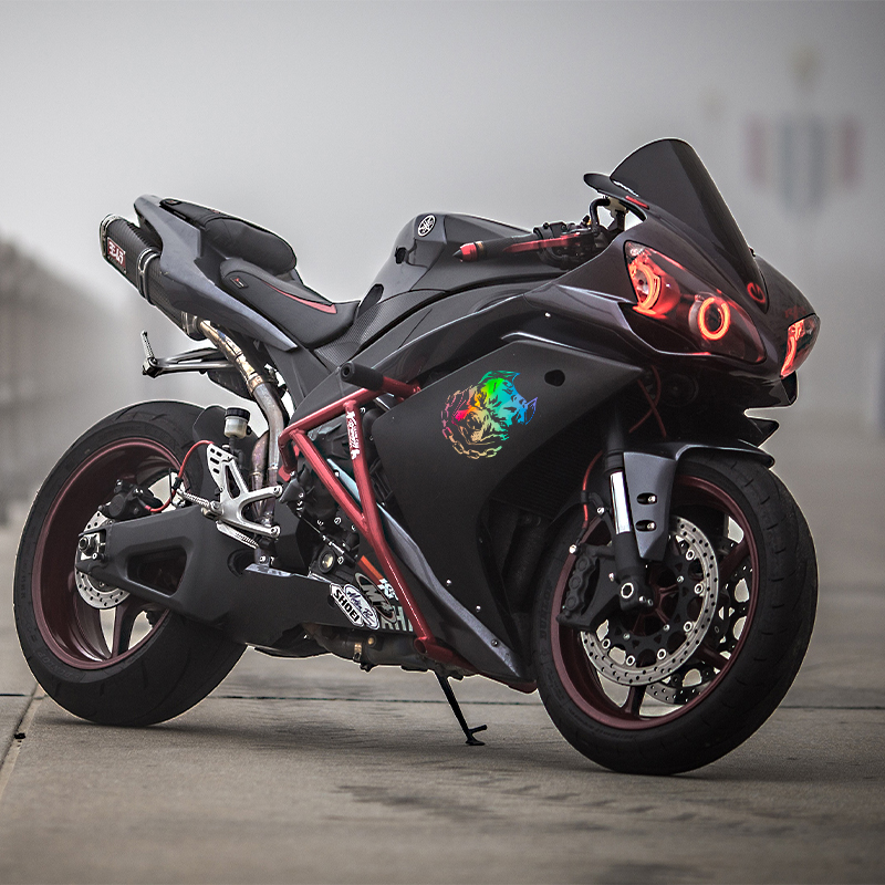 Stiker decal mobil tahan air,  - Motorcycle Gear For Dogs ulasan dan harga