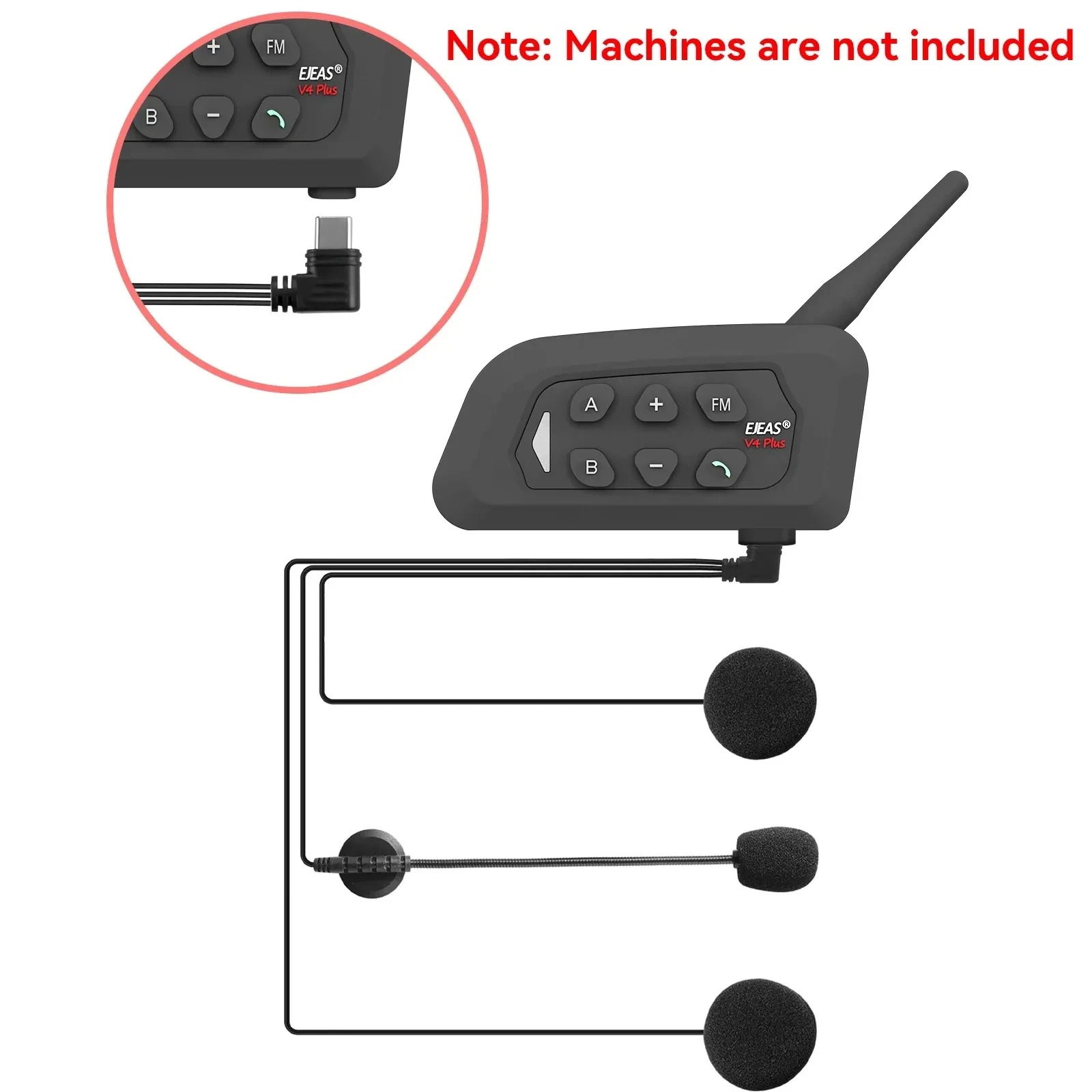 EJEAS V6 PRO /V4 PLUS Headset  - Intercom Headset Helmet ulasan dan harga