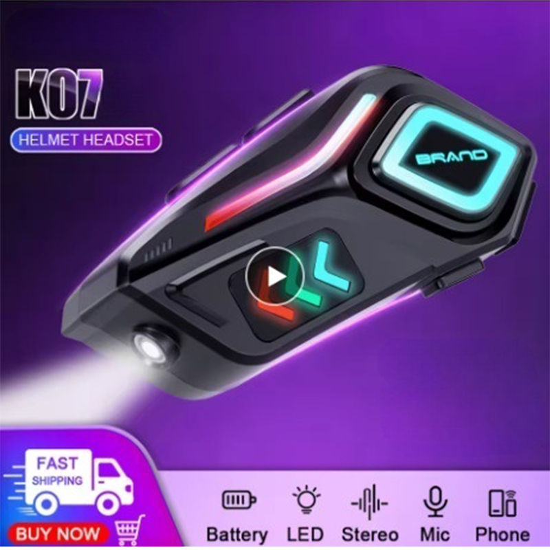 Helm Bluetooth K07 Headset Hea - Intercom Headset Helmet ulasan dan harga