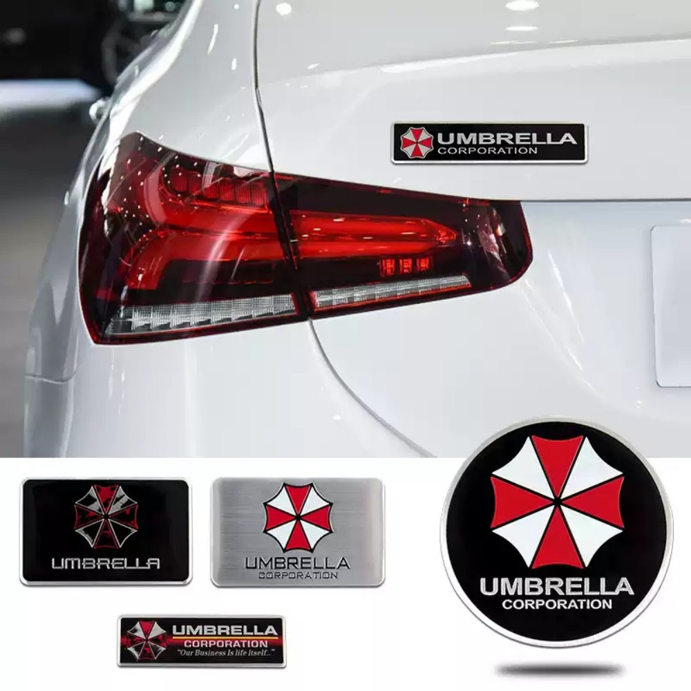 Stiker Mobil Logam Payung 3D L - Motorcycle Gear Logo ulasan dan harga