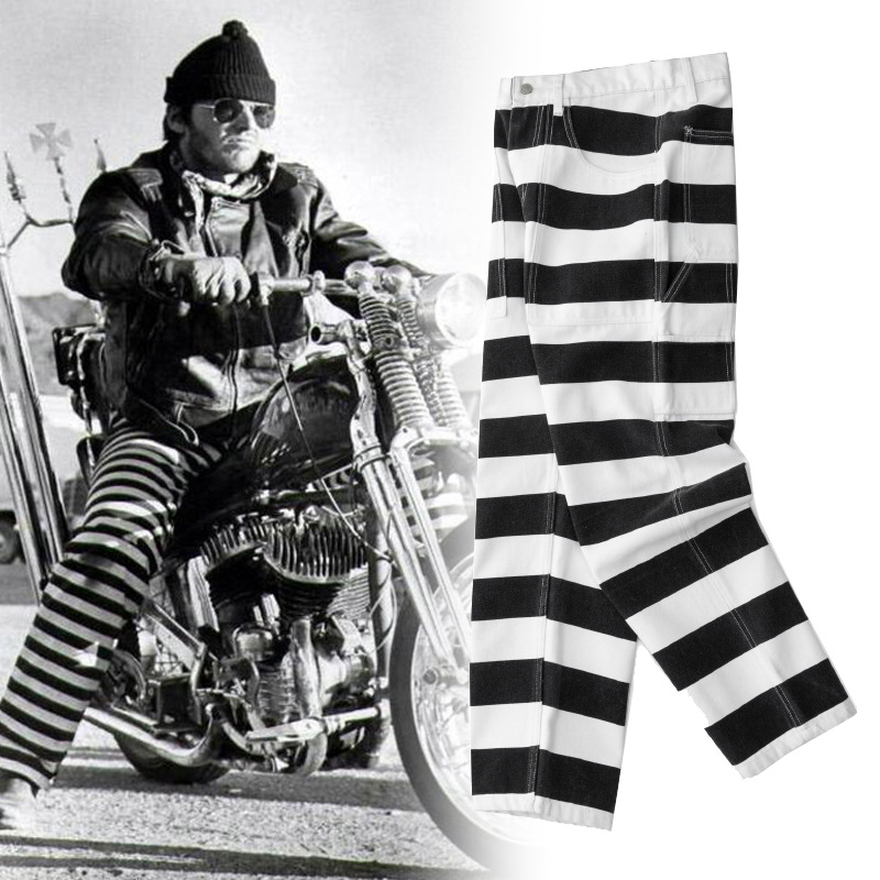 Celana Kerja Bergaris Kelas Be - Motorcycle Gear Jeans ulasan dan harga