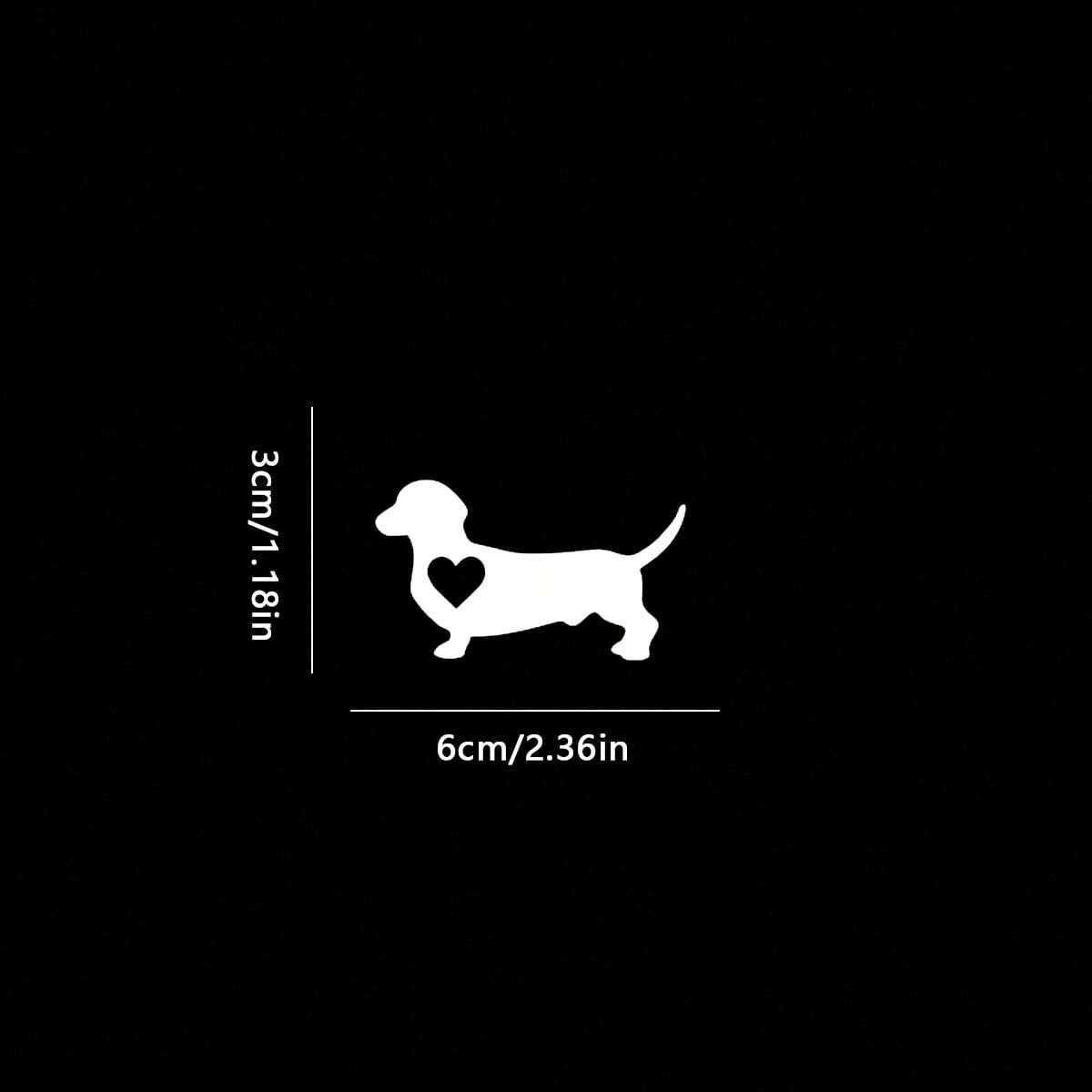1 Pak Stiker Mobil Bentuk Dach - Motorcycle Gear For Dogs ulasan dan harga