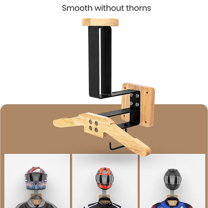 Tempat Helm Walnut Hitam - Hel - Motorcycle Gear Hanger ulasan dan harga