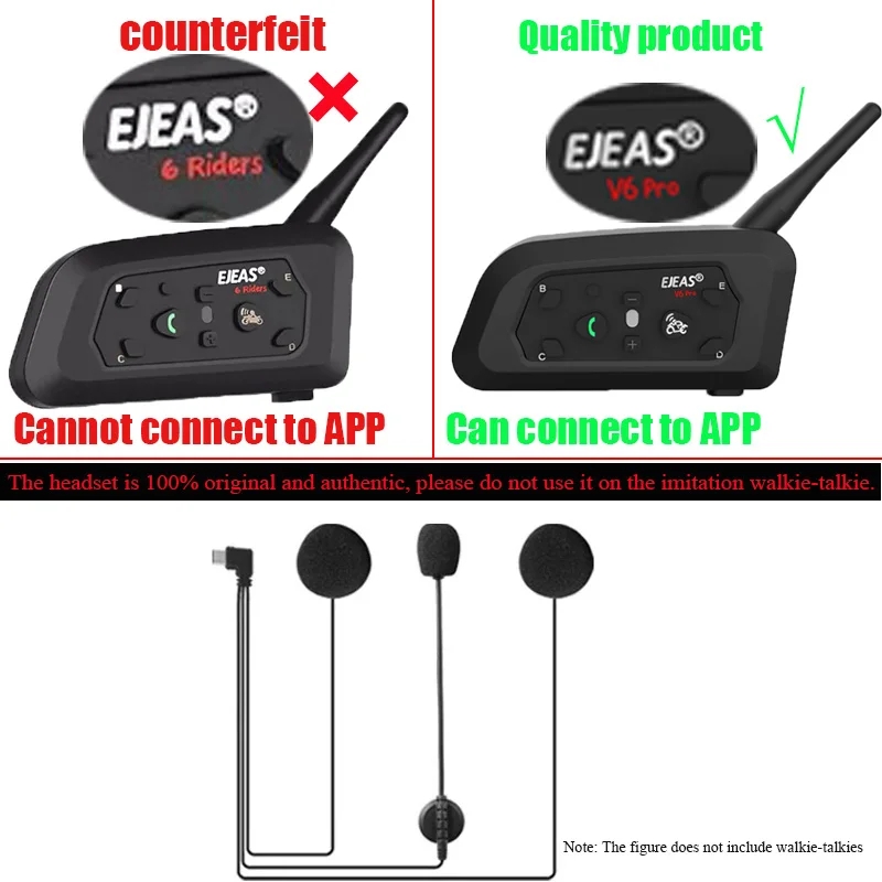EJEAS V6 PRO + TYPE-C Jack Spe - Intercom Headset Helmet ulasan dan harga