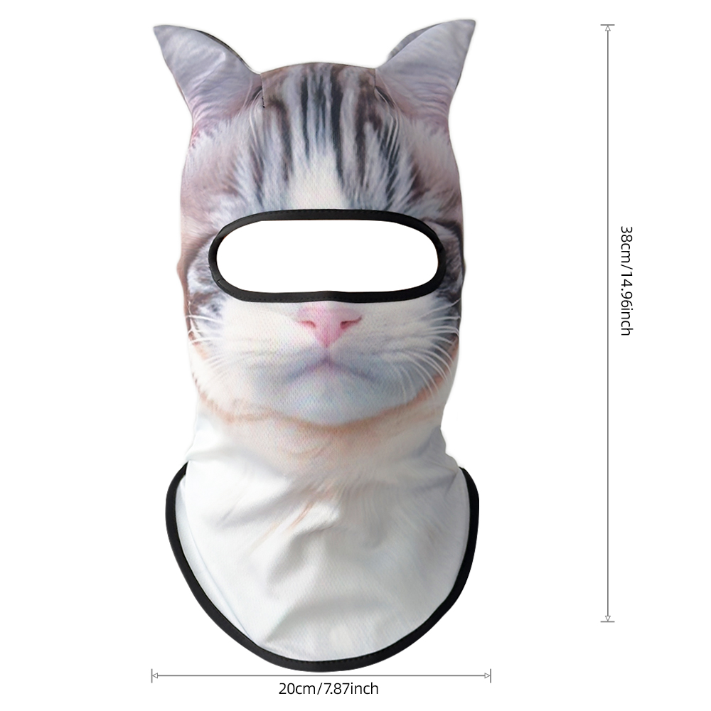 Masker Wajah Hewan 3D Perlengk - Motorcycle Gear For Dogs ulasan dan harga