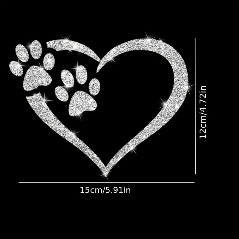 1 Buah Stiker Berbentuk Hati K - Motorcycle Gear For Dogs ulasan dan harga