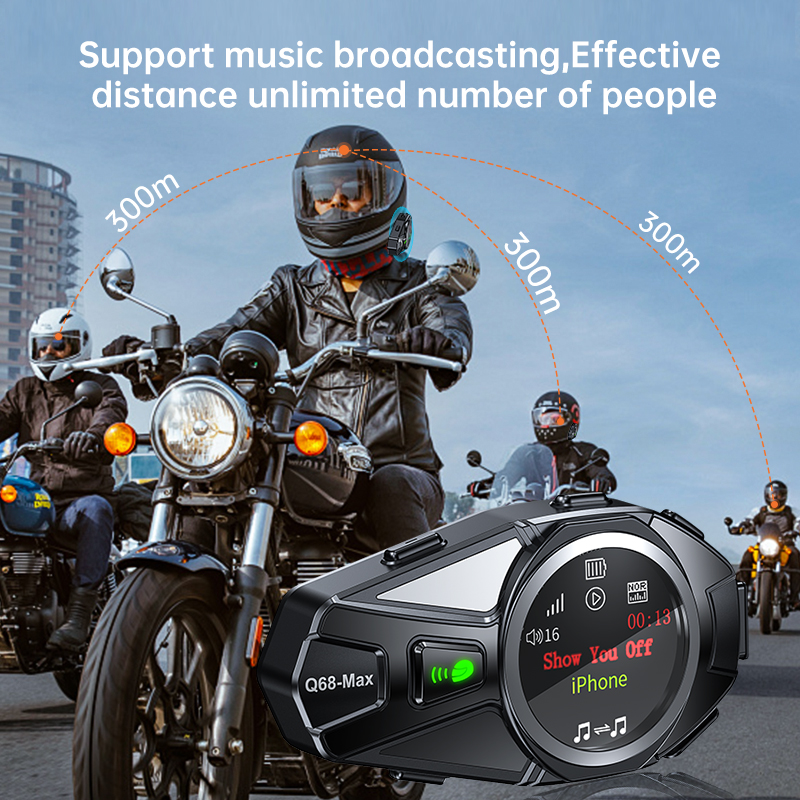 Q68 Max Interkom Helm Sepeda M - Intercom Headset Helmet ulasan dan harga