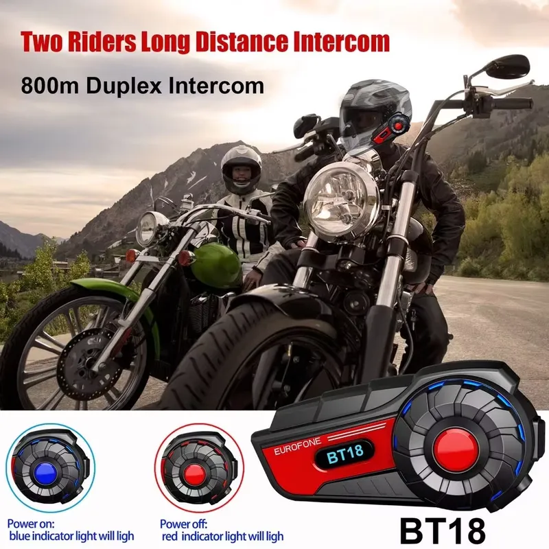 Interkom Helm Motor BT18 IP67  - Intercom Headset Helmet ulasan dan harga