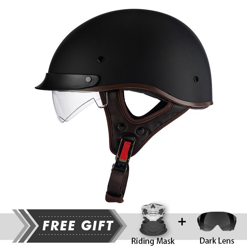 Helm sepeda motor setengah waj - Motorcycle Gear In Store ulasan dan harga