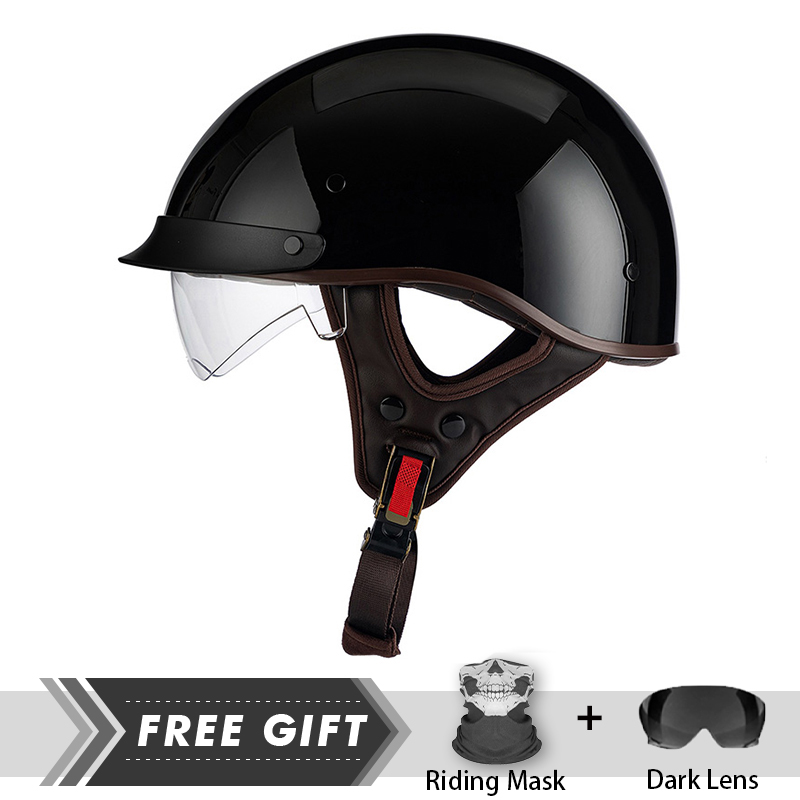 Helm sepeda motor setengah waj - Motorcycle Gear In Store ulasan dan harga