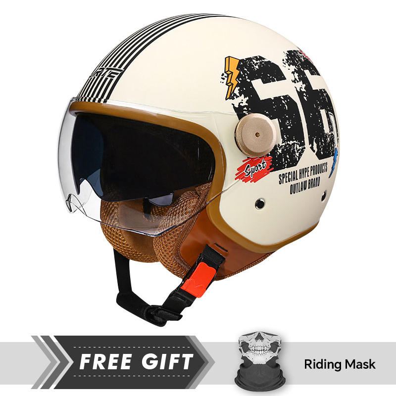 Helm Sepeda Motor Retro TT & C - Motorcycle Gear In Store ulasan dan harga