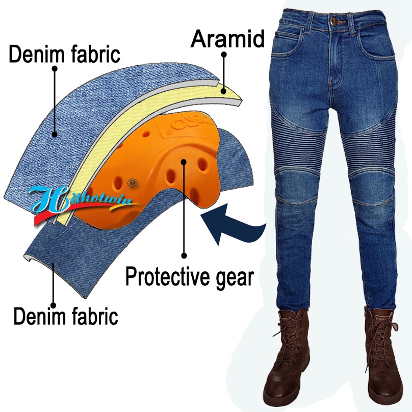 Celana jeans motor wanita Kevl - Motorcycle Gear Jeans ulasan dan harga