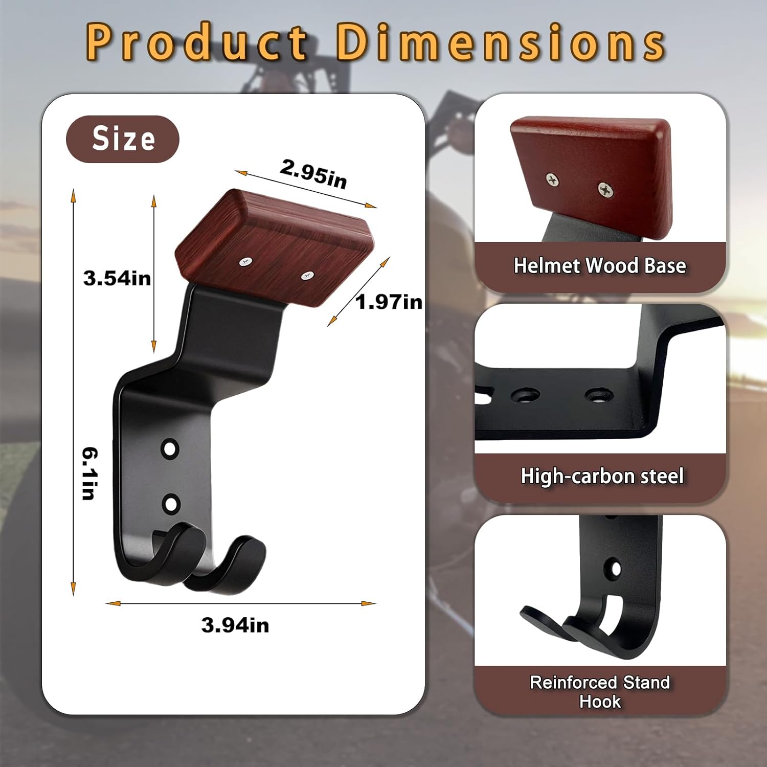 Penyangga Helm Motor untuk Din - Motorcycle Gear Hanger ulasan dan harga