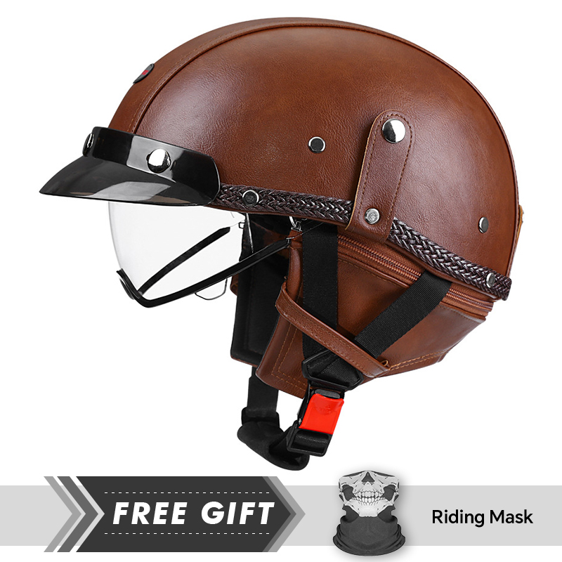 Helm Setengah Wajah Retro Dewa - Motorcycle Gear In Store ulasan dan harga